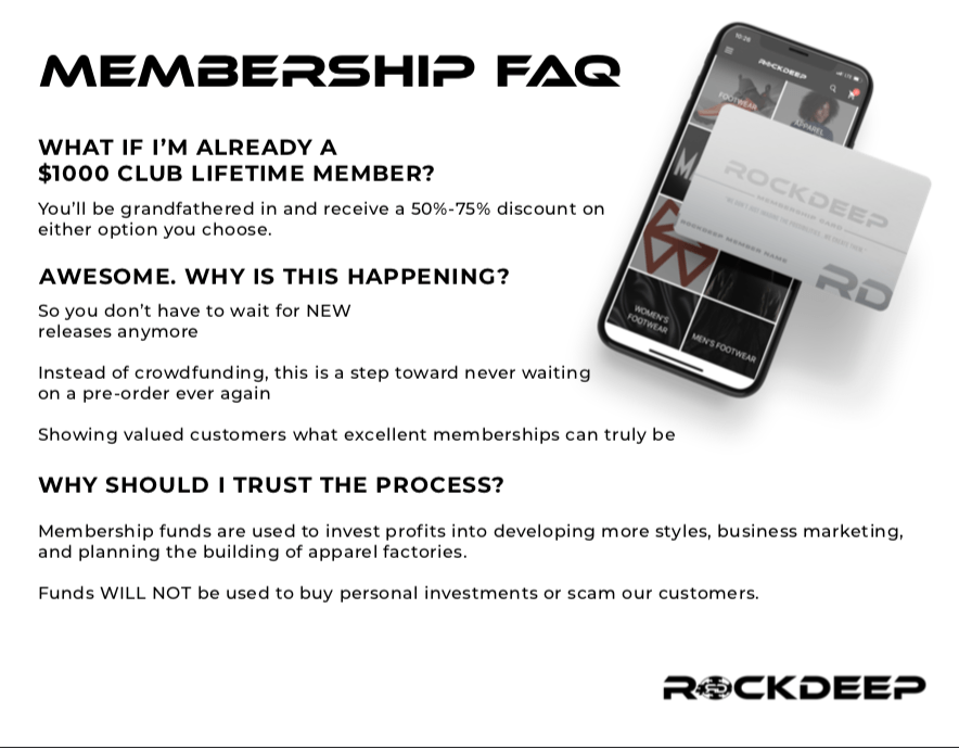  ROCKDEEP BRAND EMISSARIES MEMBERSHIP, MEMBERSHIP, ROCKDEEP, ROCKDEEP - ROCKDEEP