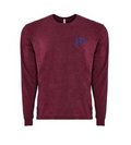 ROCKDEEP ALPHA Embroidered Long Sleeve Sueded T-Shirt (Red Heather)